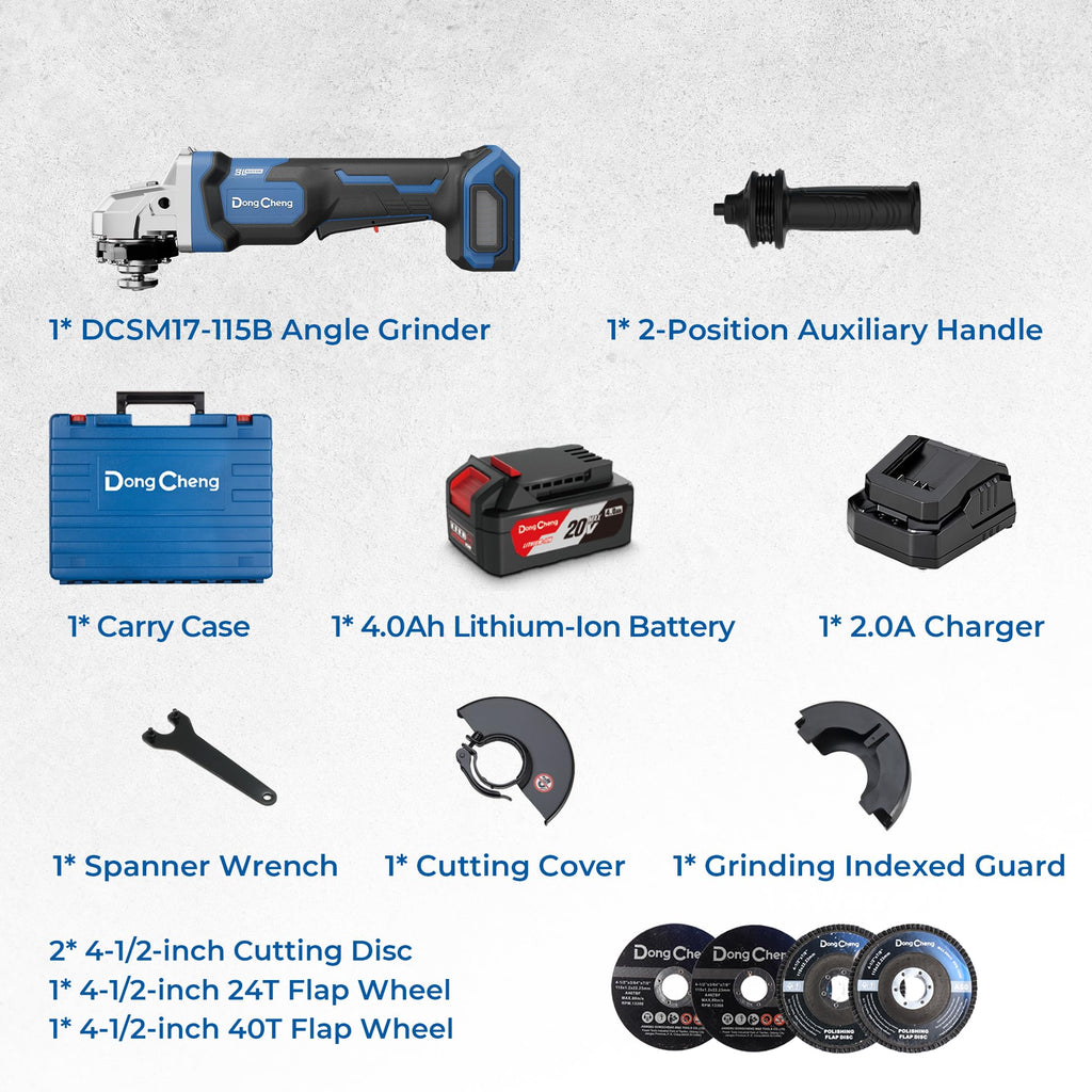 20V Brushless Angle Grinder Kit