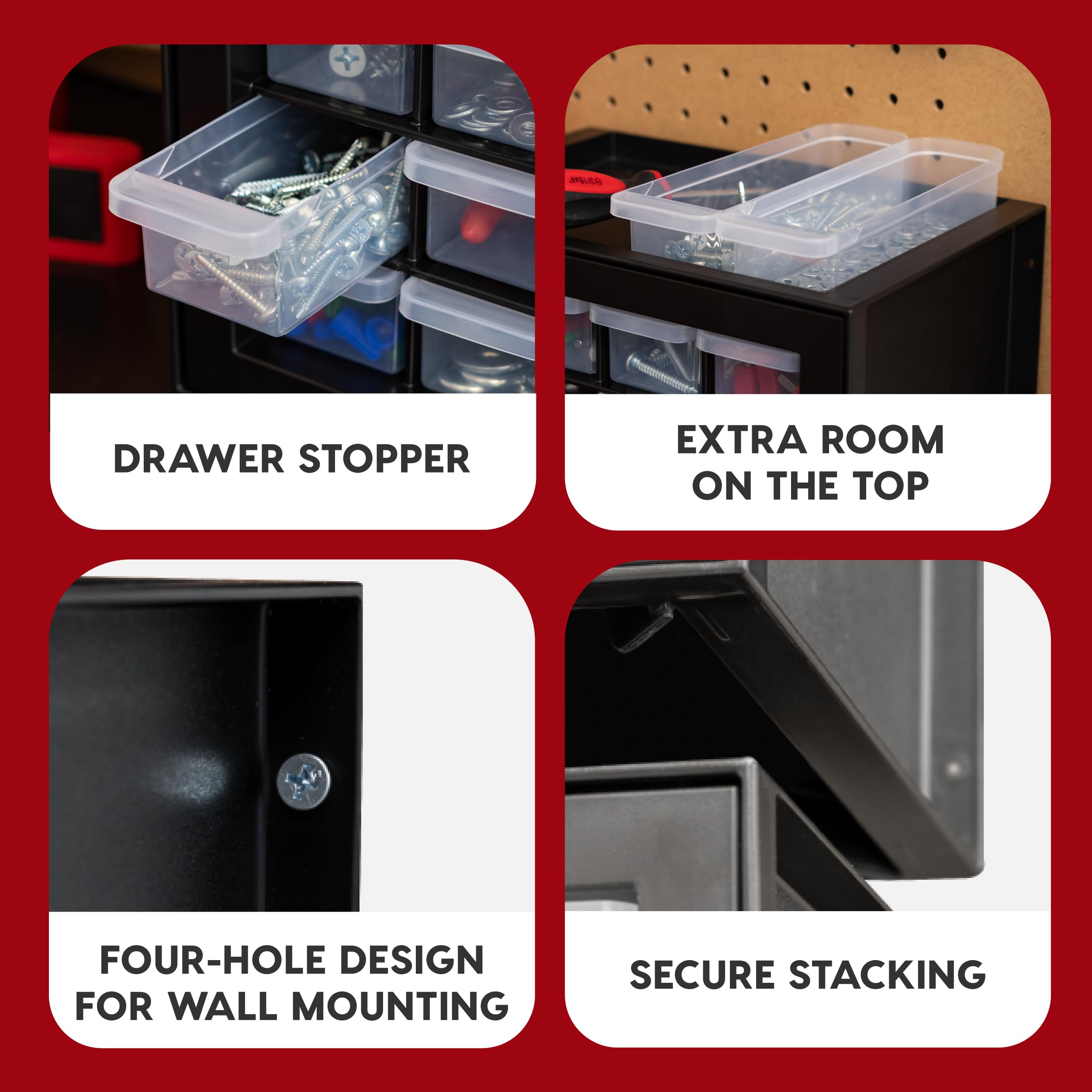 Stackable Parts Storage Cabinet