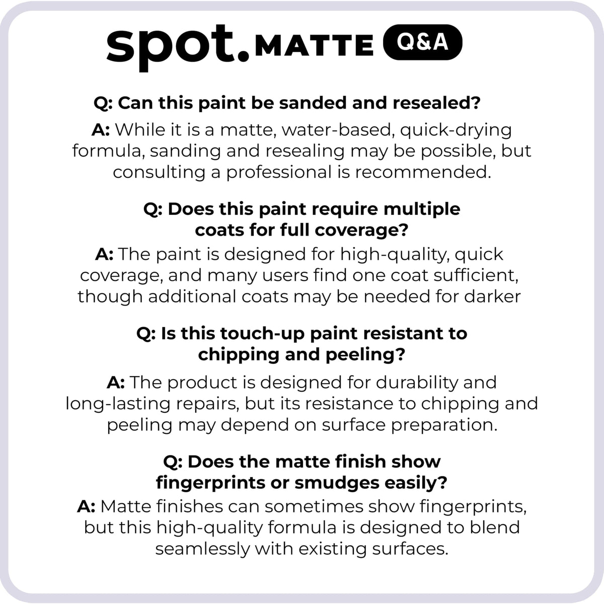 Matte Touch-Up Paint Kit