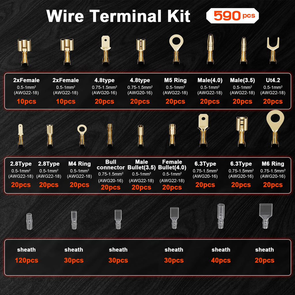 Wire Terminal Crimping Kit