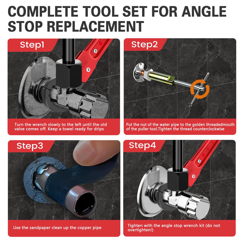 Angle Stop Wrench and Sleeve Puller