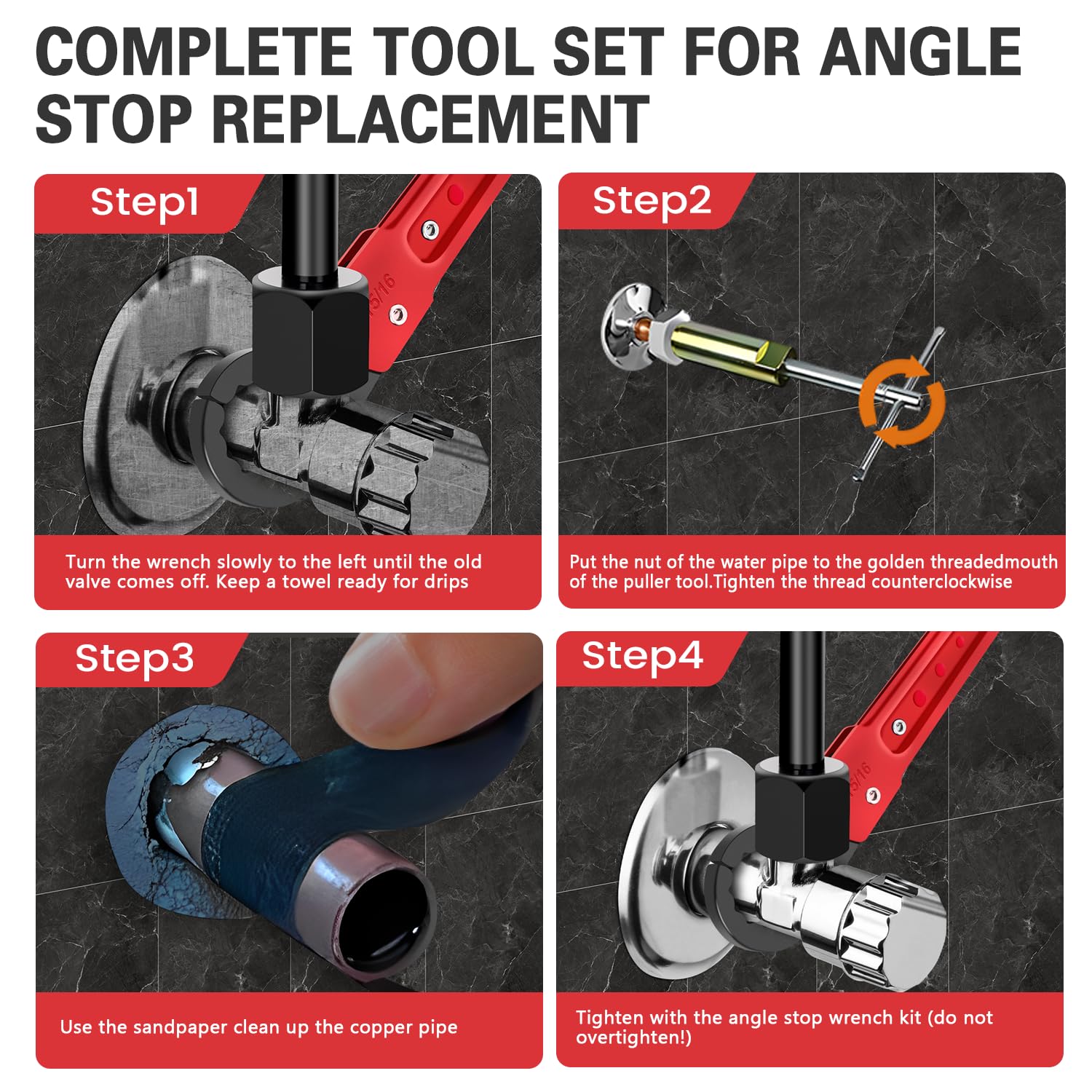 Angle Stop Wrench and Sleeve Puller