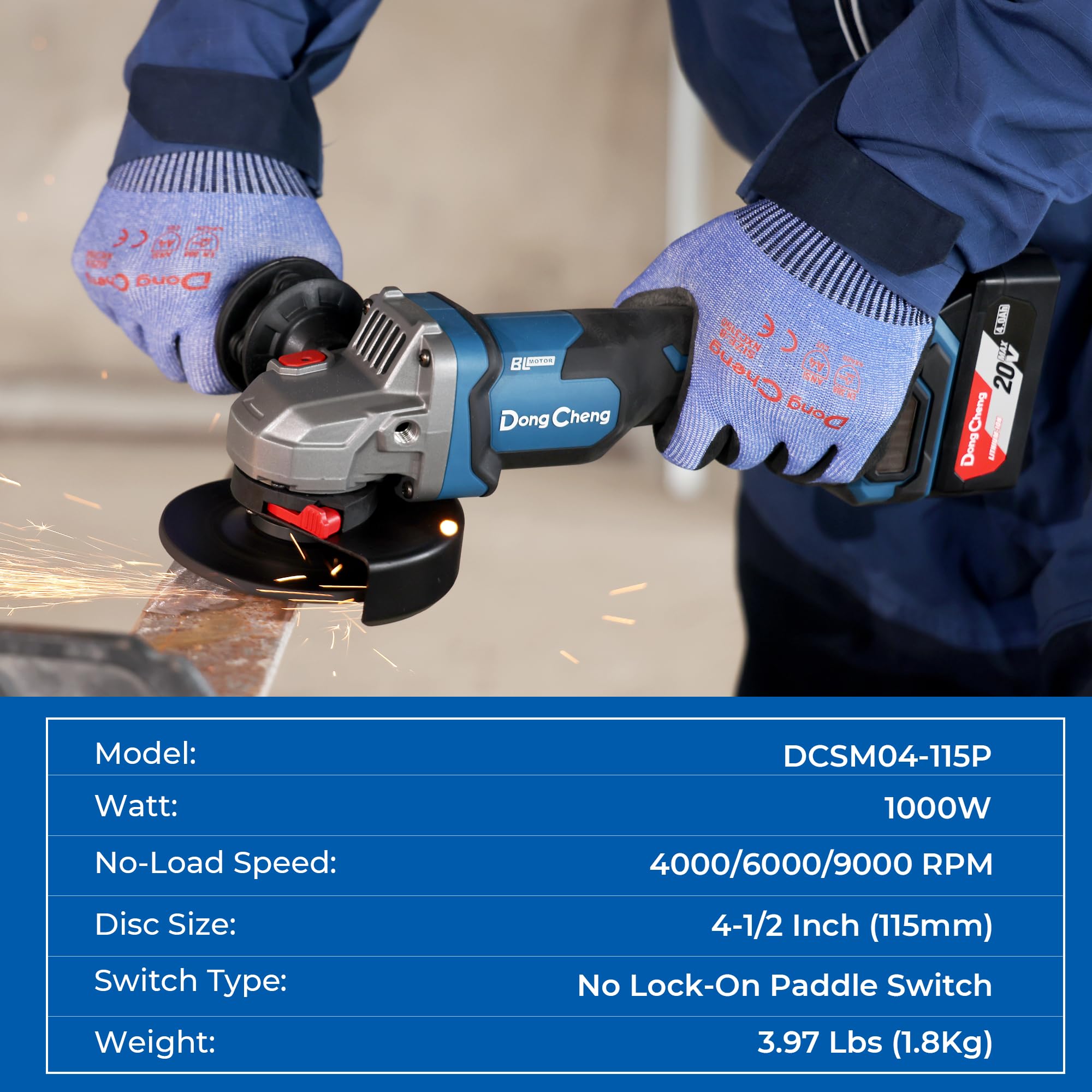 20V Brushless Angle Grinder Kit