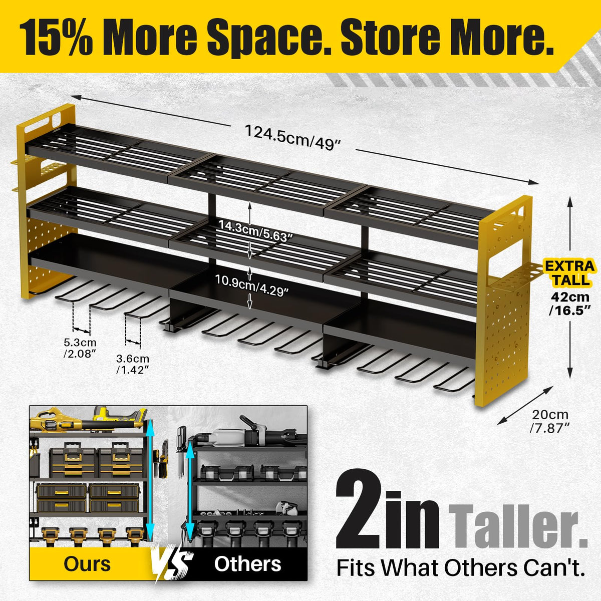 Wall-Mounted Power Tool Organizer