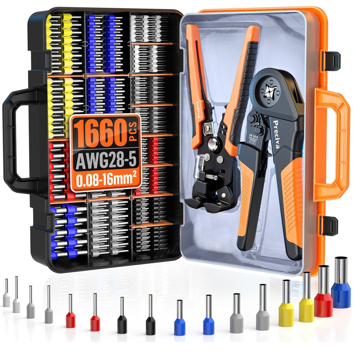 Ferrule Crimper and Wire Stripper Kit
