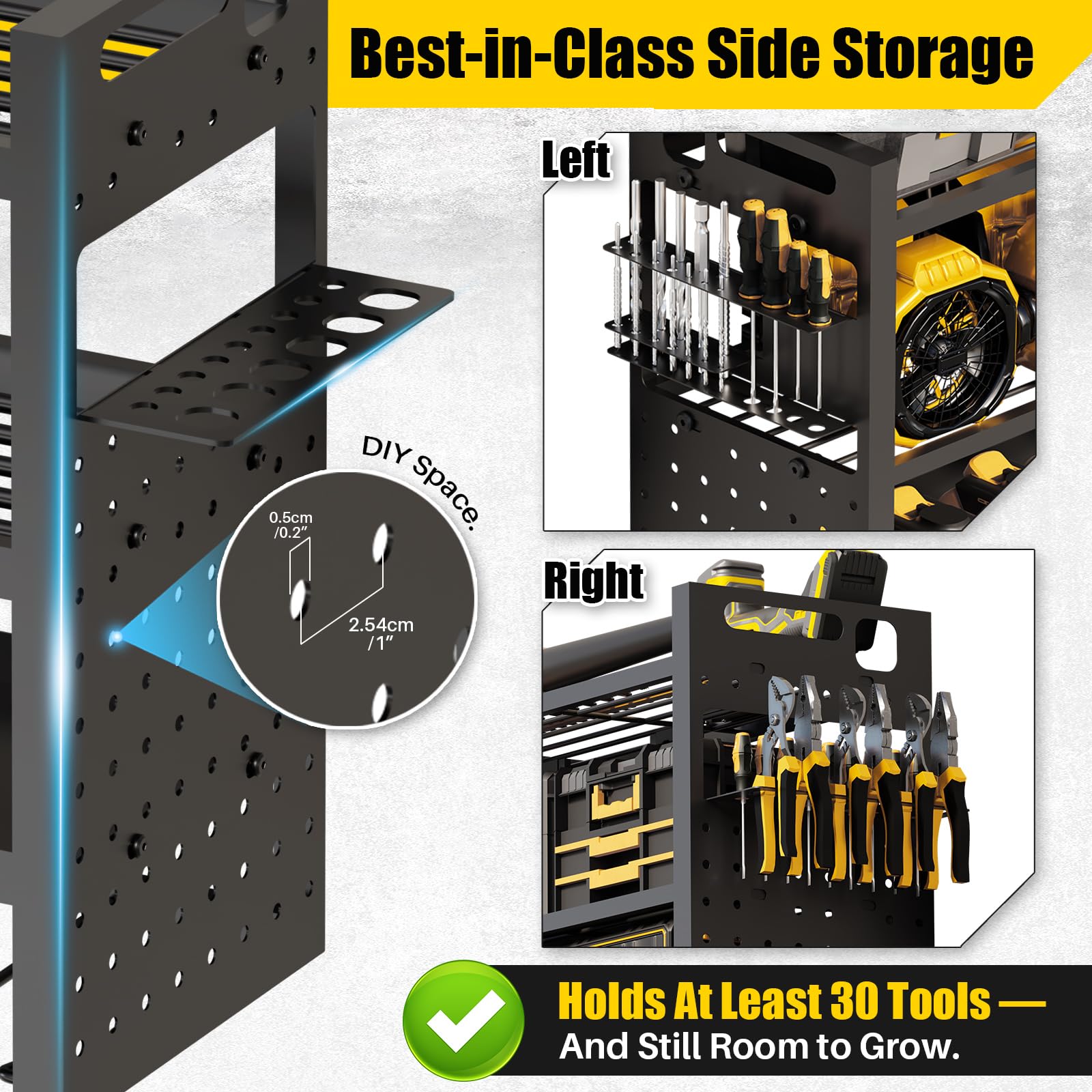 Wall-Mounted Power Tool Organizer