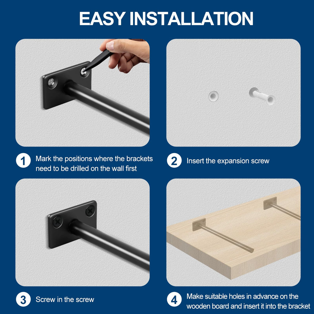 Concealed Steel Shelf Brackets