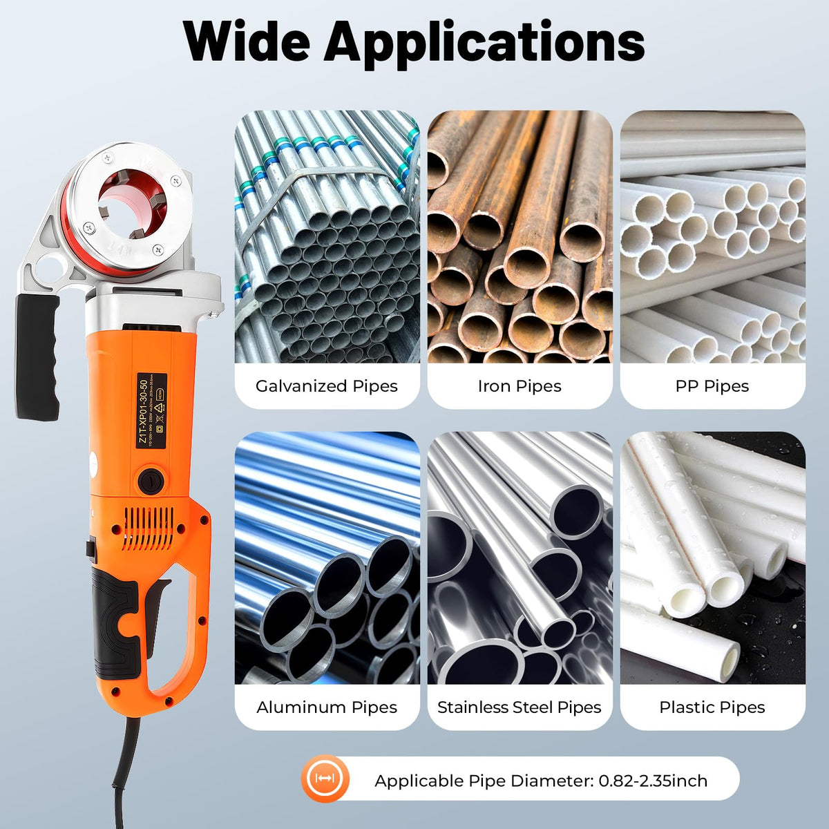 Electric Pipe Threader Kit
