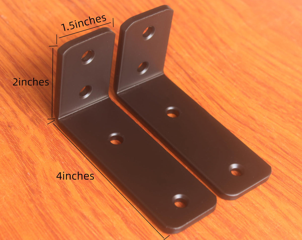 L-Shaped Steel Shelf Brackets