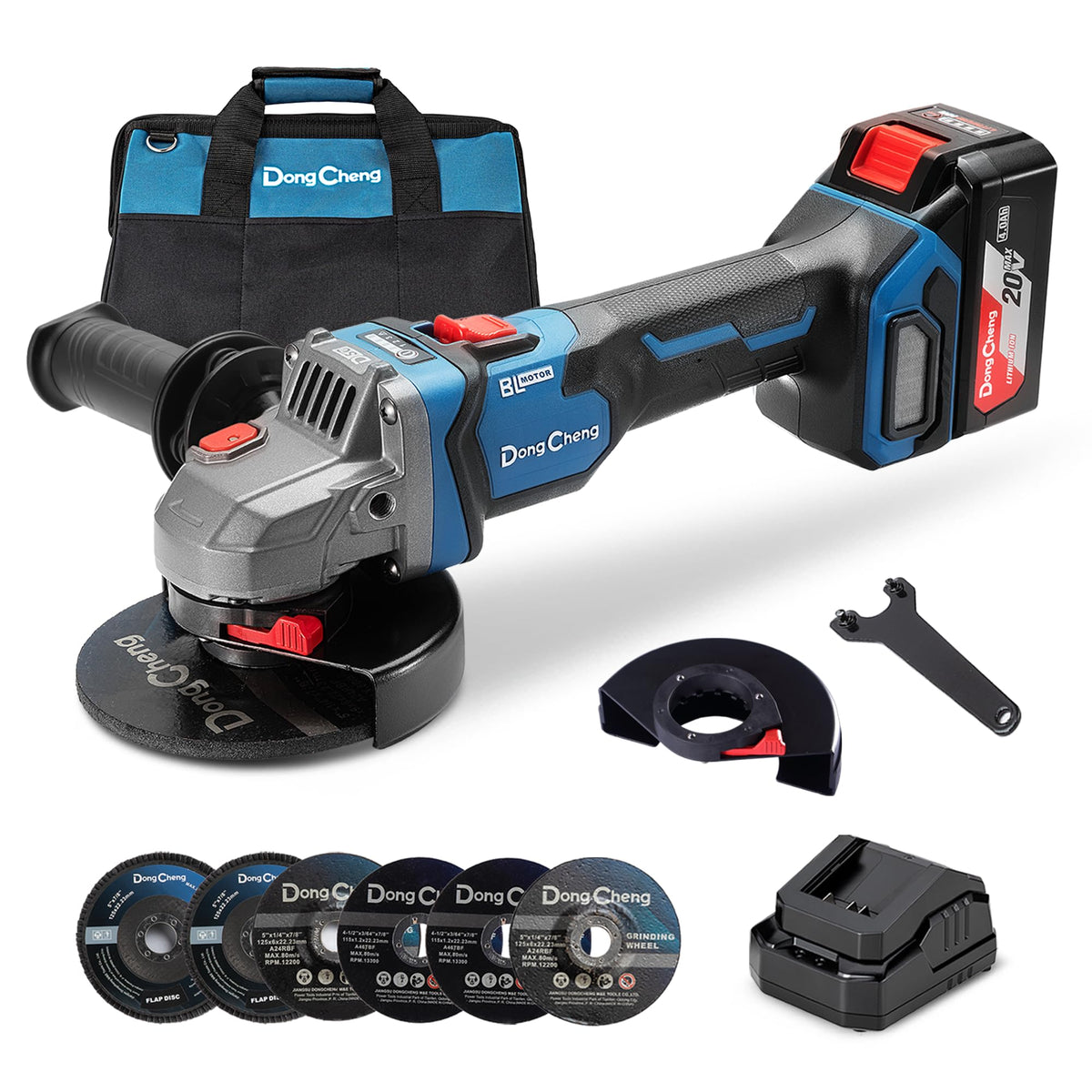 20V Brushless Angle Grinder Kit