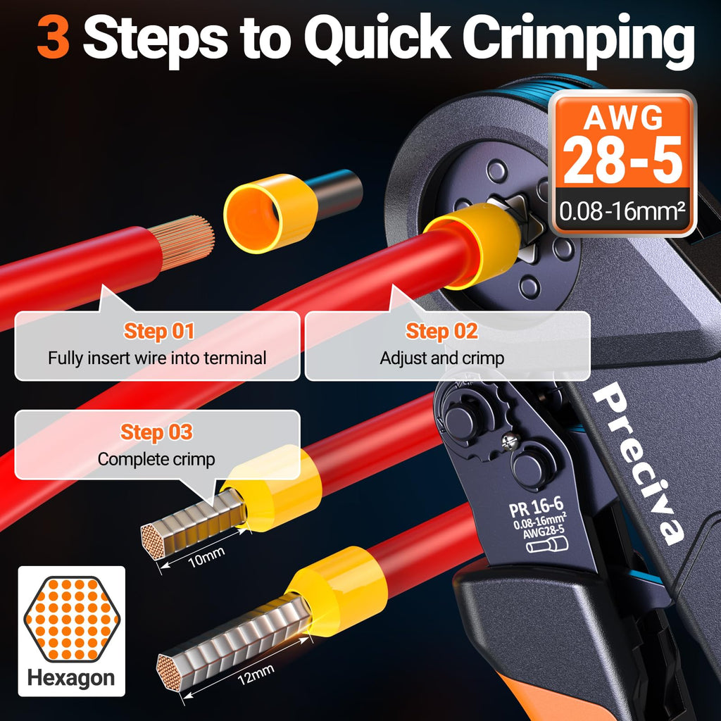 Ferrule Crimper and Wire Stripper Kit