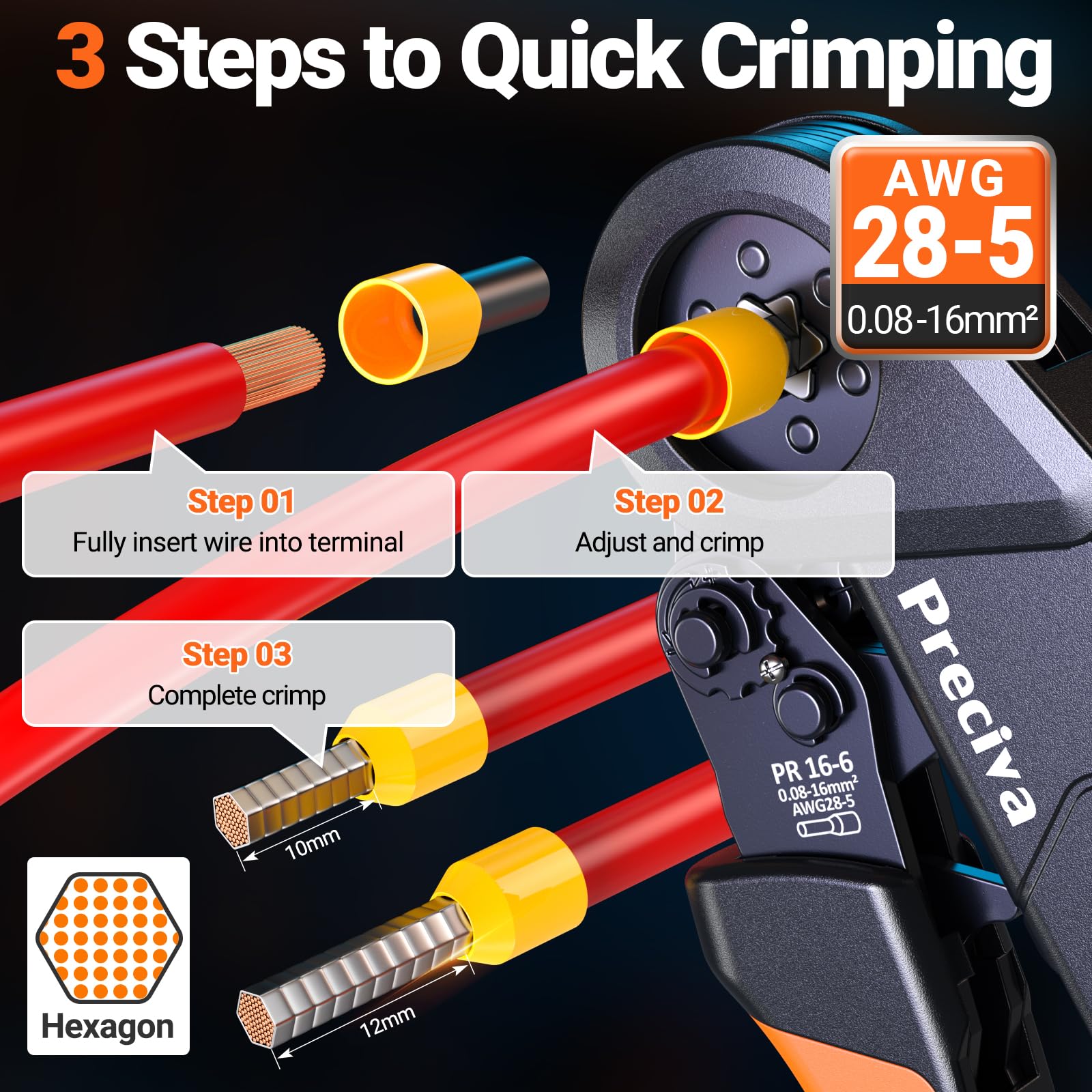 Ferrule Crimper and Wire Stripper Kit