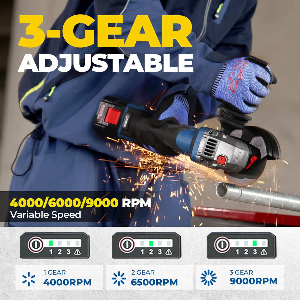 20V Brushless Angle Grinder Kit