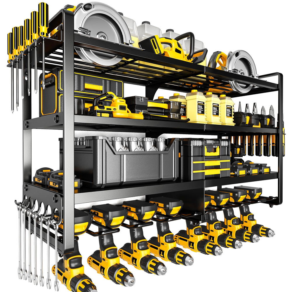 4-Tier Wall Tool Rack